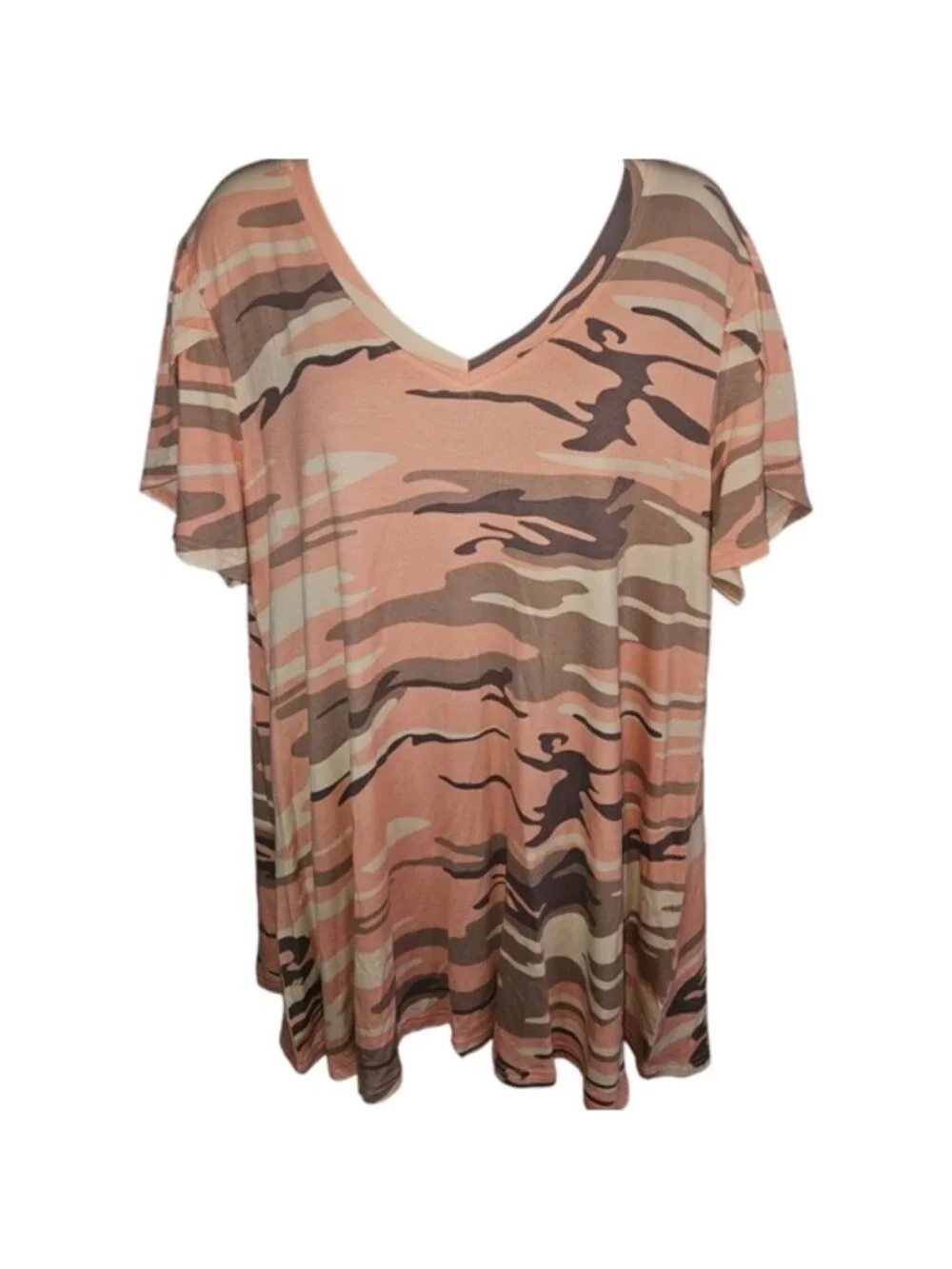 Printed Short Sleeve Top - Picture 1 of 2